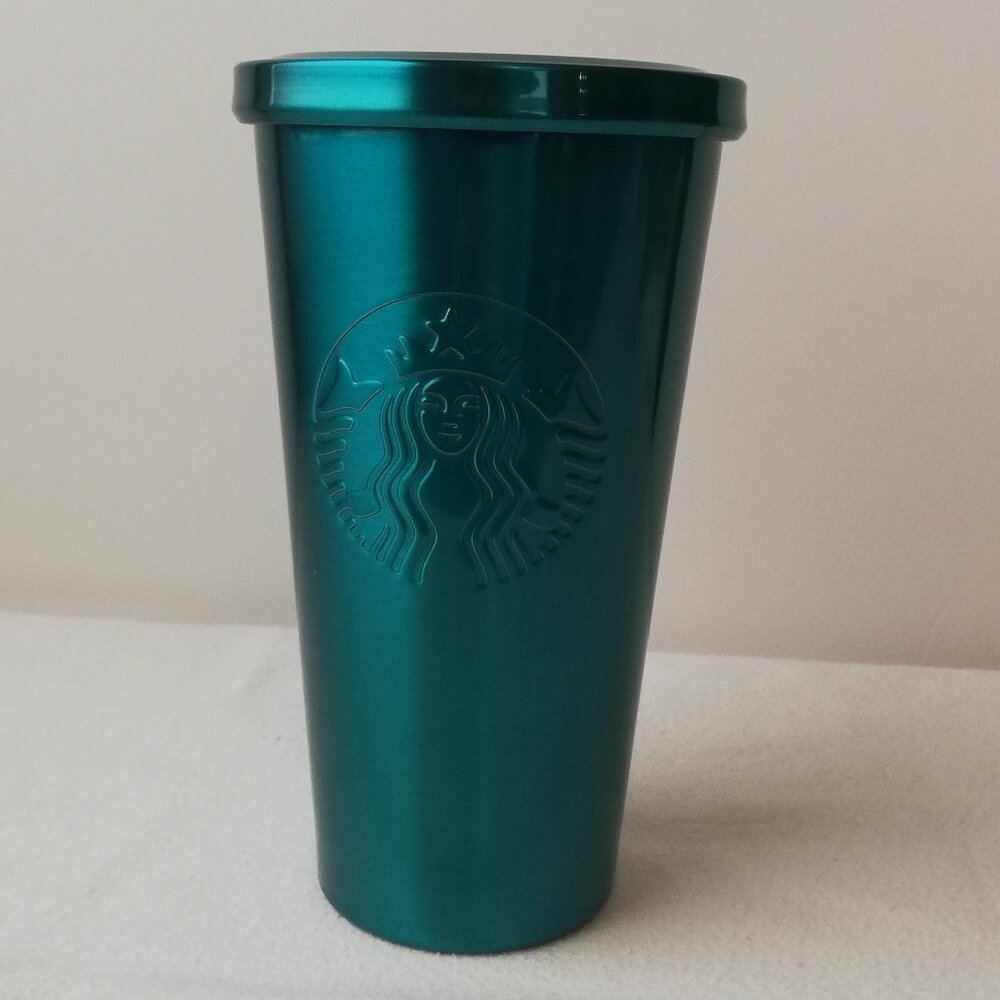 Starbucks Metallic Teal 16oz Stainless Tumbler